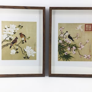 Chinese art, Chinoiserie, Art, Chinese painting, Chinese, Framed art, Japanese, Japanese painting, Chinoiserie art, Bird art, artwork
