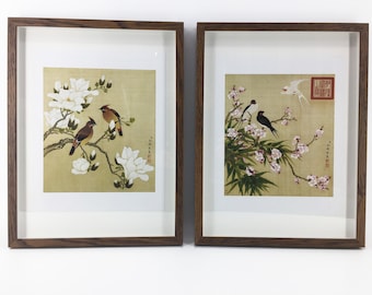 Sztuka chińska, Chinoiserie, Sztuka, Malarstwo chińskie, Chiński, Sztuka w ramie, Japoński, Malarstwo japońskie, Sztuka Chinoiserie, Sztuka ptaków, dzieło sztuki