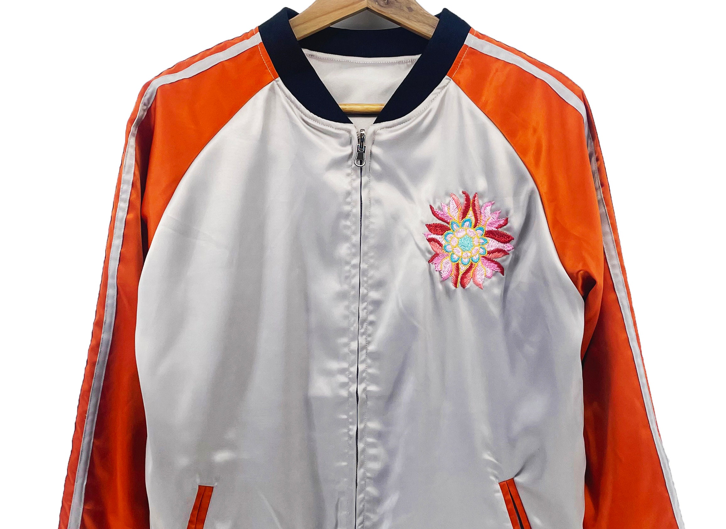 Sukajan Embroidery Souvenir Jacket, Bomber Jacket, Japanese