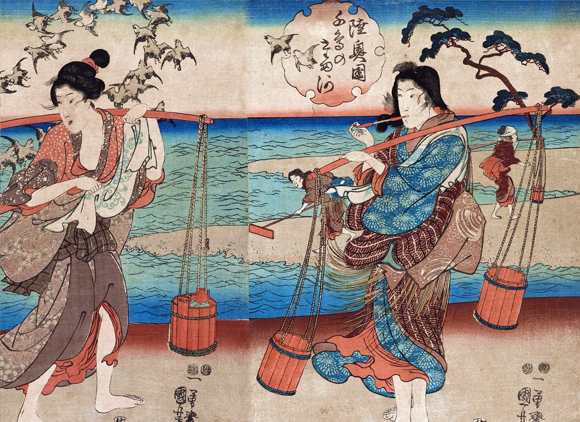 Lienzo Decorativo JWJQTLD - Arte Japonés Kimono Para Pared