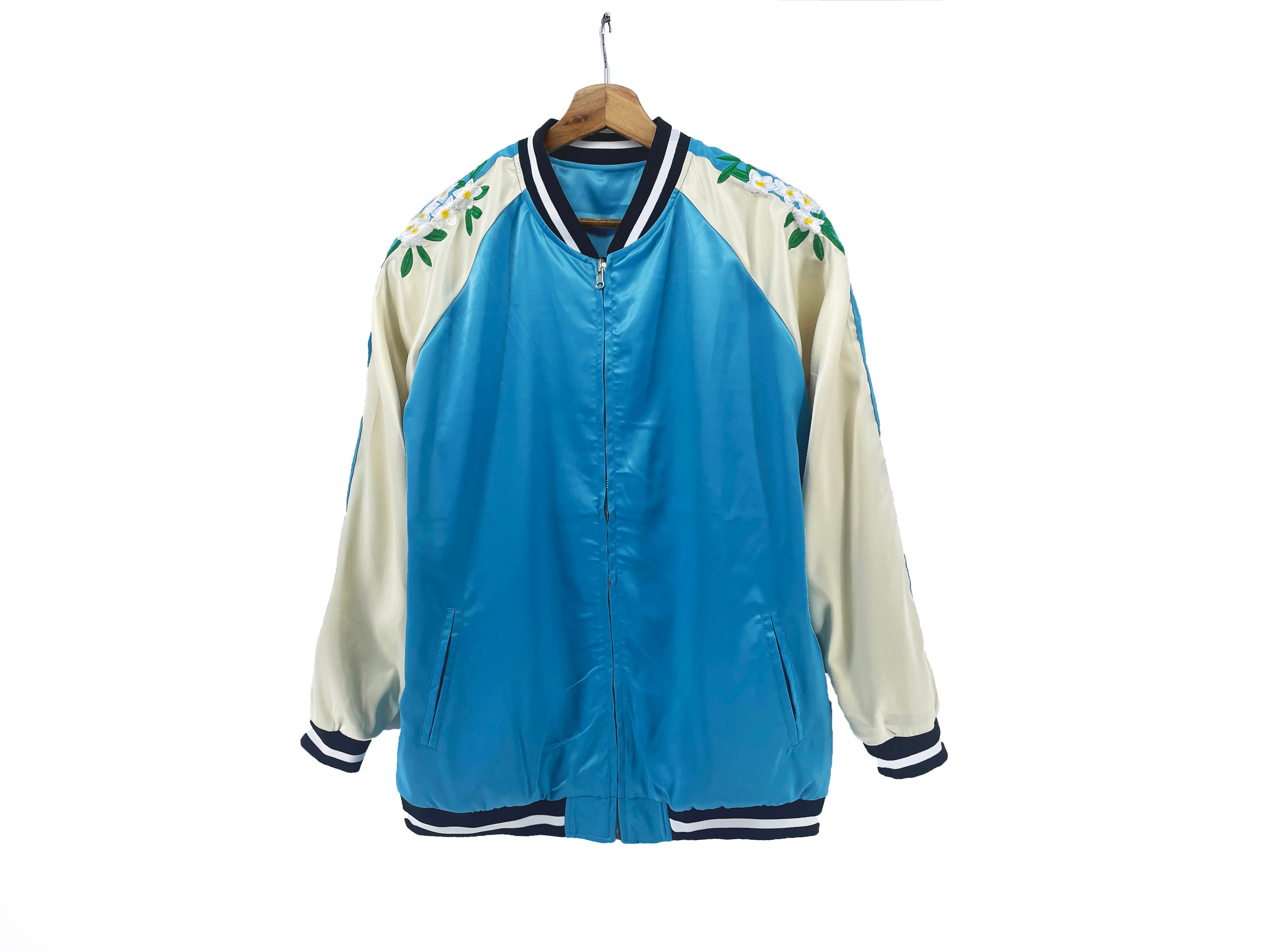 Sukajan Embroidery Souvenir Jacket Bomber Jacket Embroidered