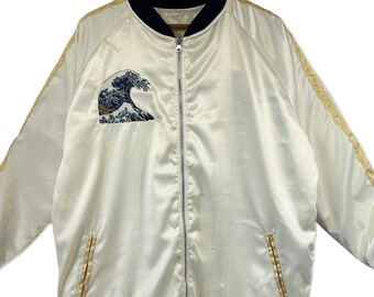 Sukajan Embroidery Souvenir Jacket Bomber Jacket Embroidered