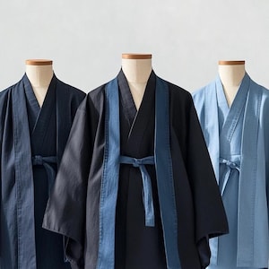 Kimono, Jaqueta Jeans, Roupas Japonesas, Streetwear Japonês, Kimono Masculino, Noragi, Haori, Presentes Japoneses