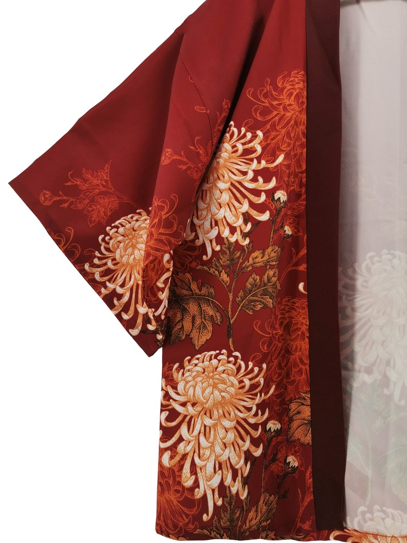 Kimono Haori Chrysanthemum Kimono Jacket Japanese Clothing - Etsy