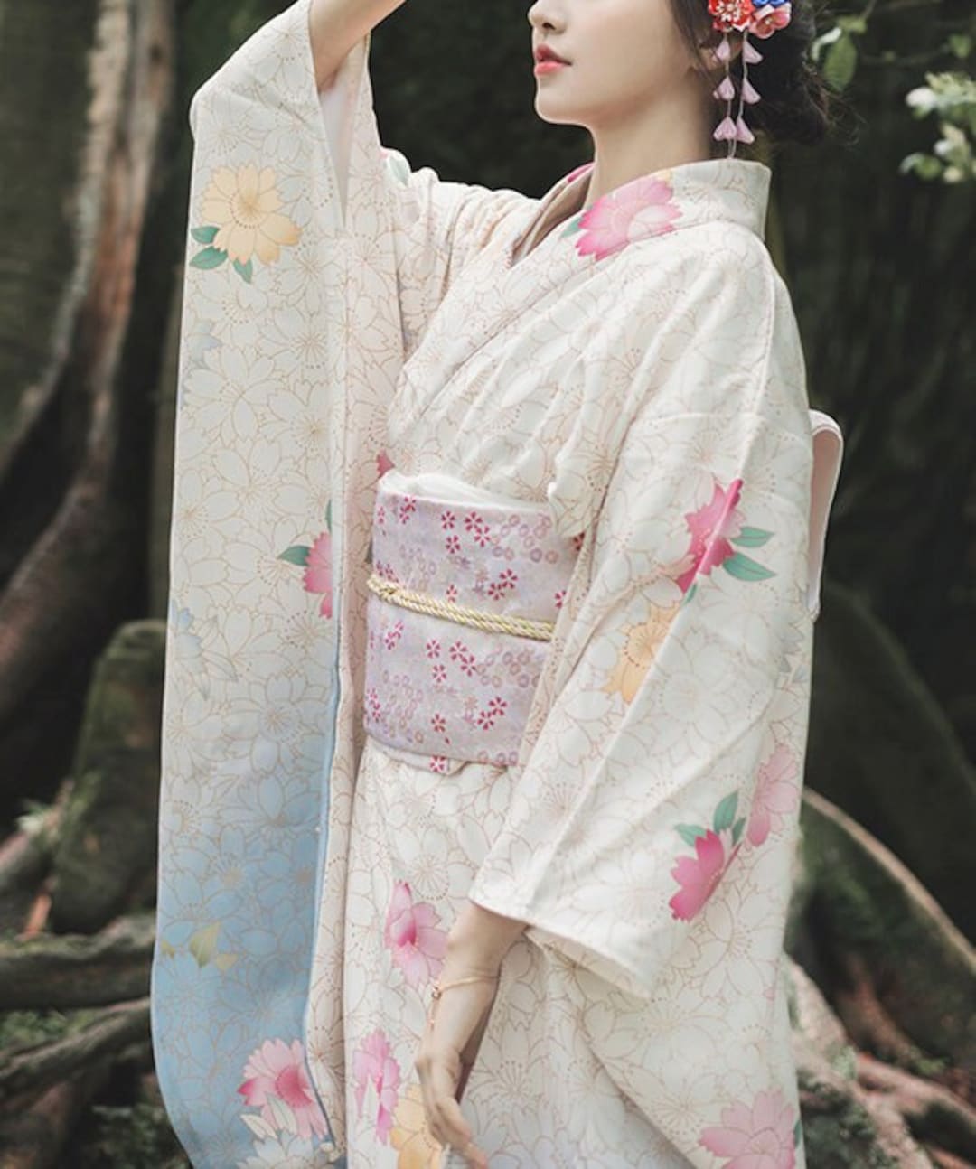 Kimono, Yukata, Japanese Kimono Robe, Festival Kimono Women - Etsy UK