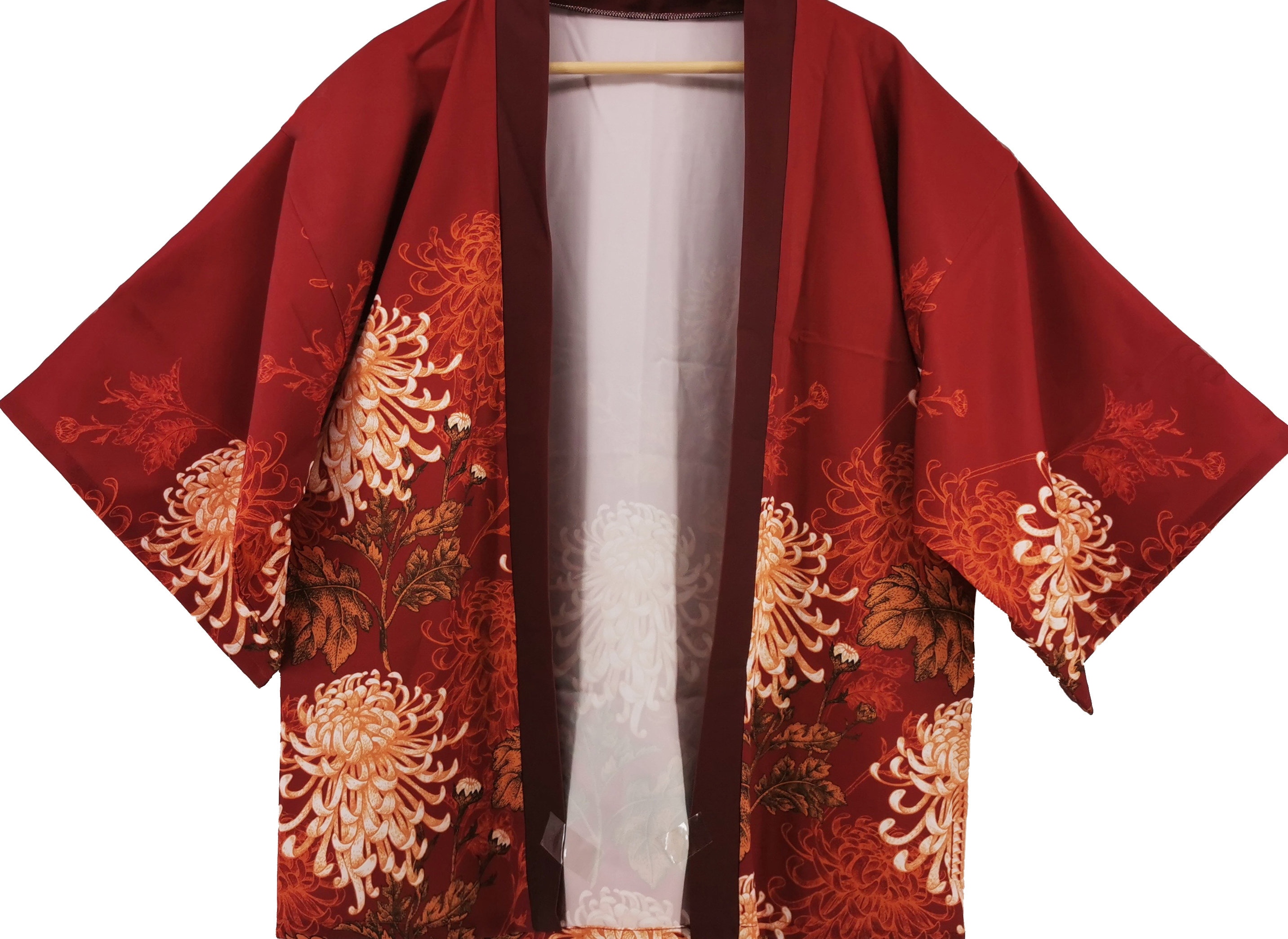 Kimono With Japanese Print, Haori Kimono Jacket, Japanese Kimono With Japanese Print, Haori Kimono Jacket, Japanese
