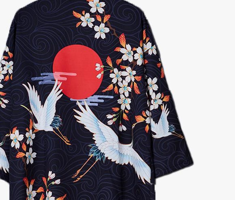 Kimono, Haori, Ropa Japonesa, Chaqueta Kimono, Ropa Estética, Bata Kimono, Regalos Japoneses imagen 6