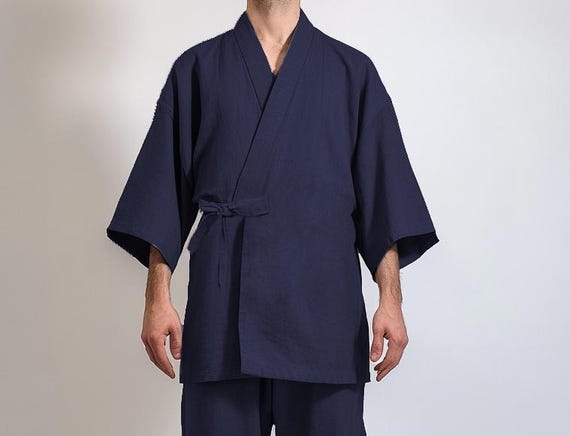 Japanese Jinbei Set | Unisex Cotton Loungewear Shorts & Kimono Top