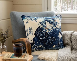 Homemissing Federa Cuscino 40x40 Cm Con Geisha Giapponese E Fiori Di Ciliegio – Stampa 3D, Poliestere
