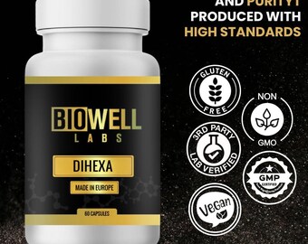 dihexa near me Dihexa Capsules Premium Dihexa Brain Peptide Supplement for Cognitive  Support and Focus 60 Count
