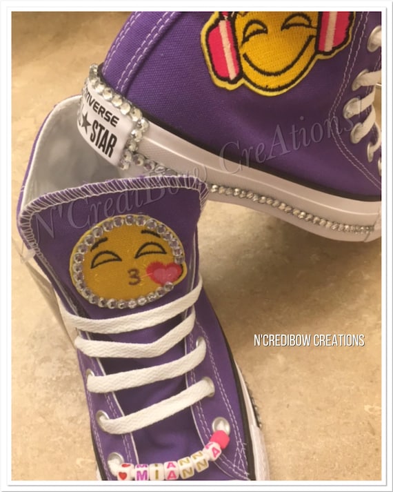 purple kids converse shoes