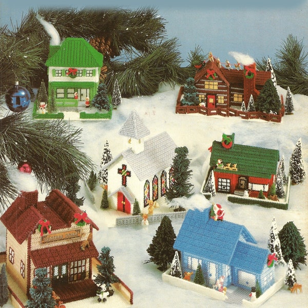 Plastic Canvas Log Cabin Pattern - Etsy
