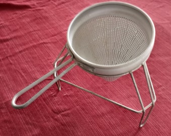 metal sieve Antique Metal Grain Sifter antique kitchen