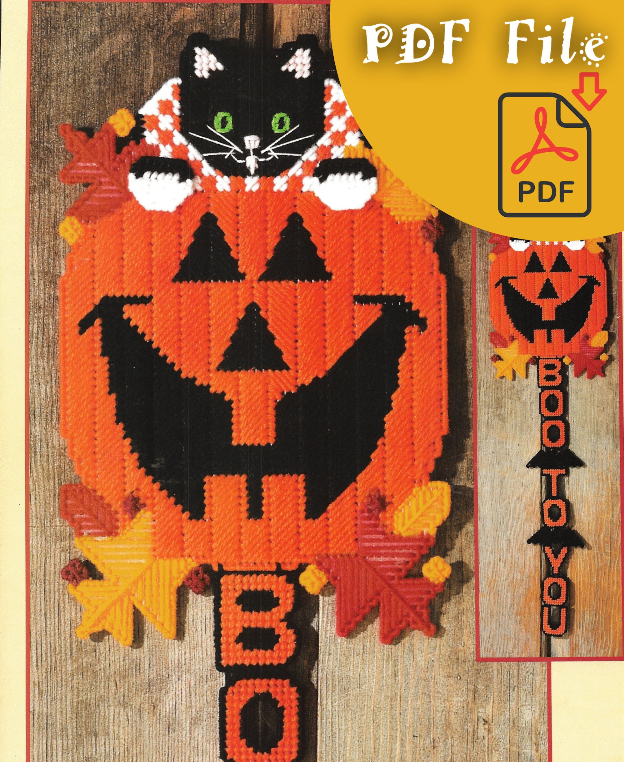 Plastic Canvas HOLIDAY DOOR HANGERS Pattern Book Instant Etsy