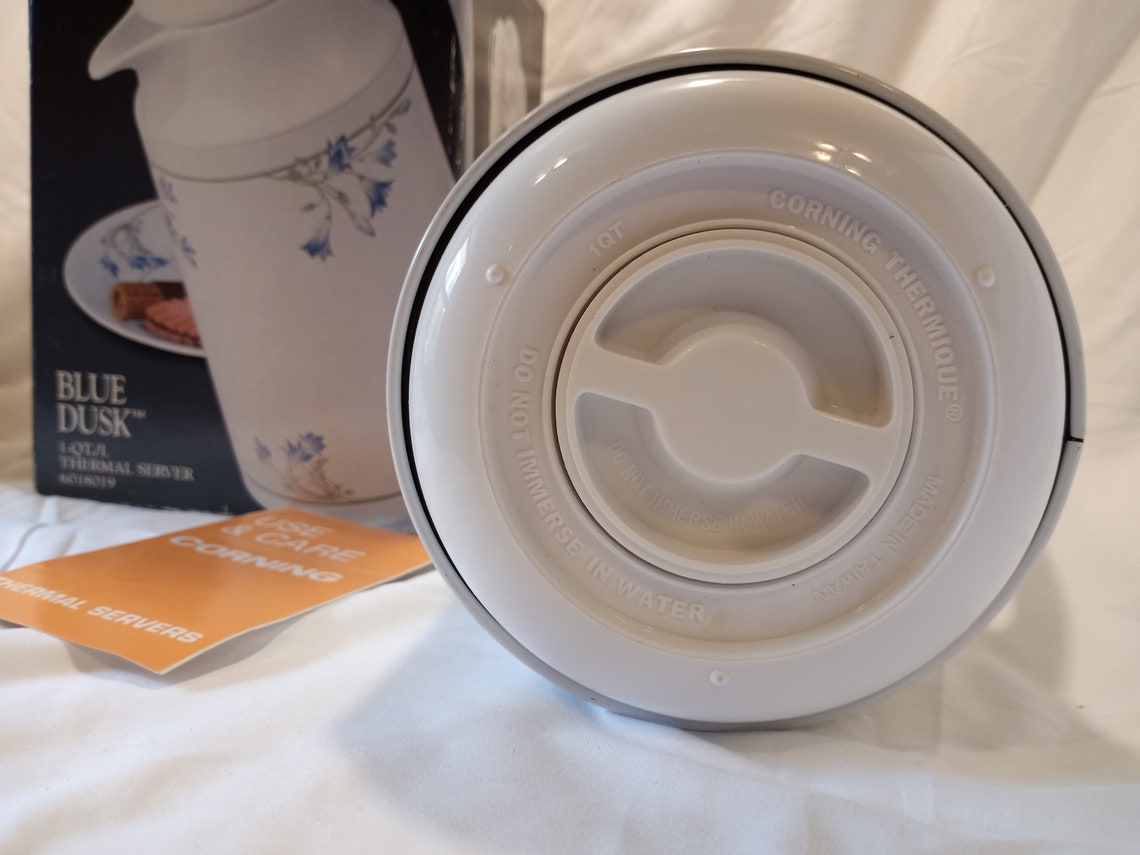 New CORELLE Coordinates Blue Dusk THERMAL SERVER 1 Quart Etsy