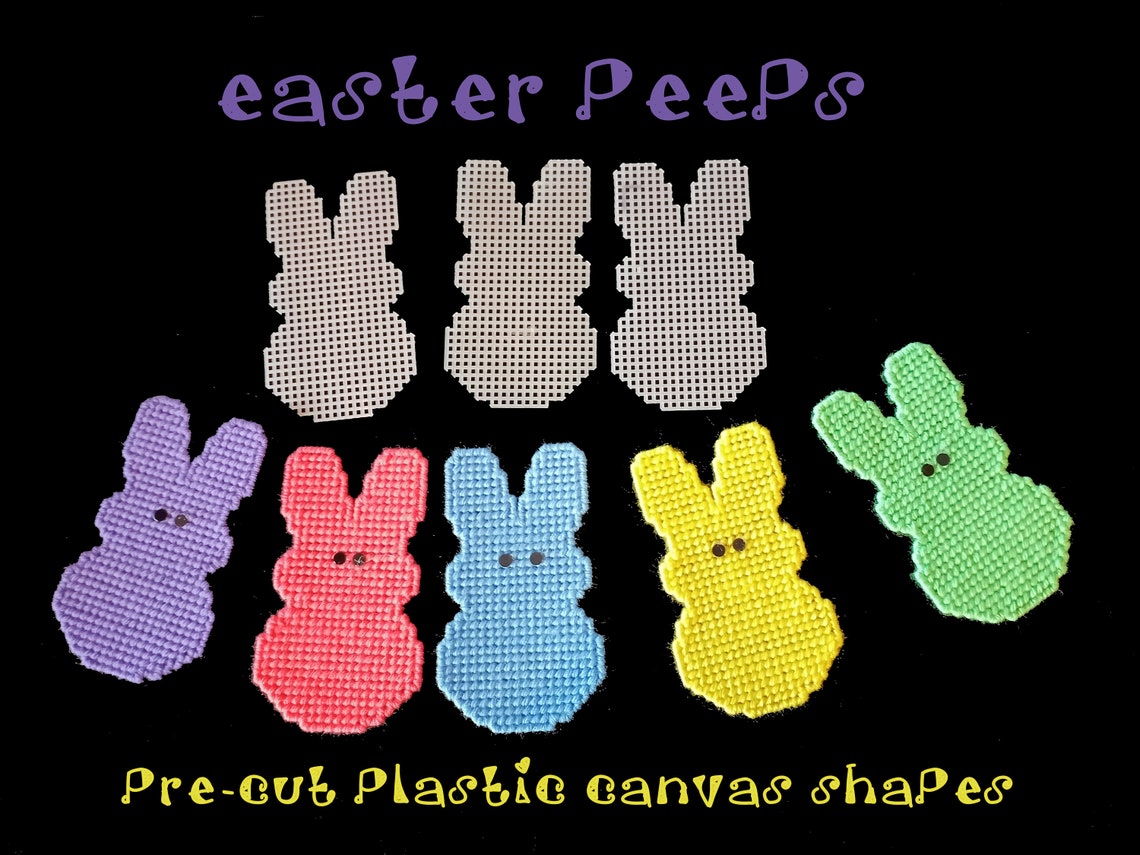 PEEPS Precut Plastic Canvas Shapes EASTER Spring Etsy