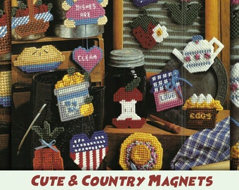 Country Magnet Plastic Canvas Pattern (PDF Download)