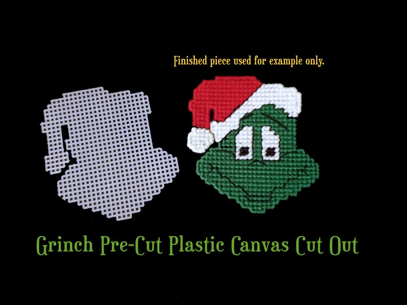 NEW Handmade out of plastic canvas Grinch Christmas Ornament NEW Handmade out of plastic canvas Grinch Christmas Ornament
