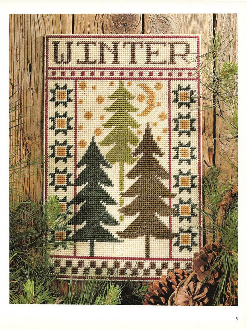 4 SEASONS Framed Wall Art WINTER Autumn SPRING Summer Vintage - Etsy