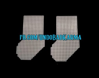 Christmas Sock Plastic Canvas Pre-Cut Shape, Holiday Ornament (Optional Pattern)