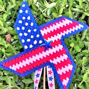 PATRIOTIC SPINNERS Plastic Canvas Pattern Pinwheel PDF Plant Pokes ...