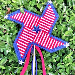 PATRIOTIC SPINNERS Plastic Canvas Pattern Pinwheel PDF Plant Pokes ...