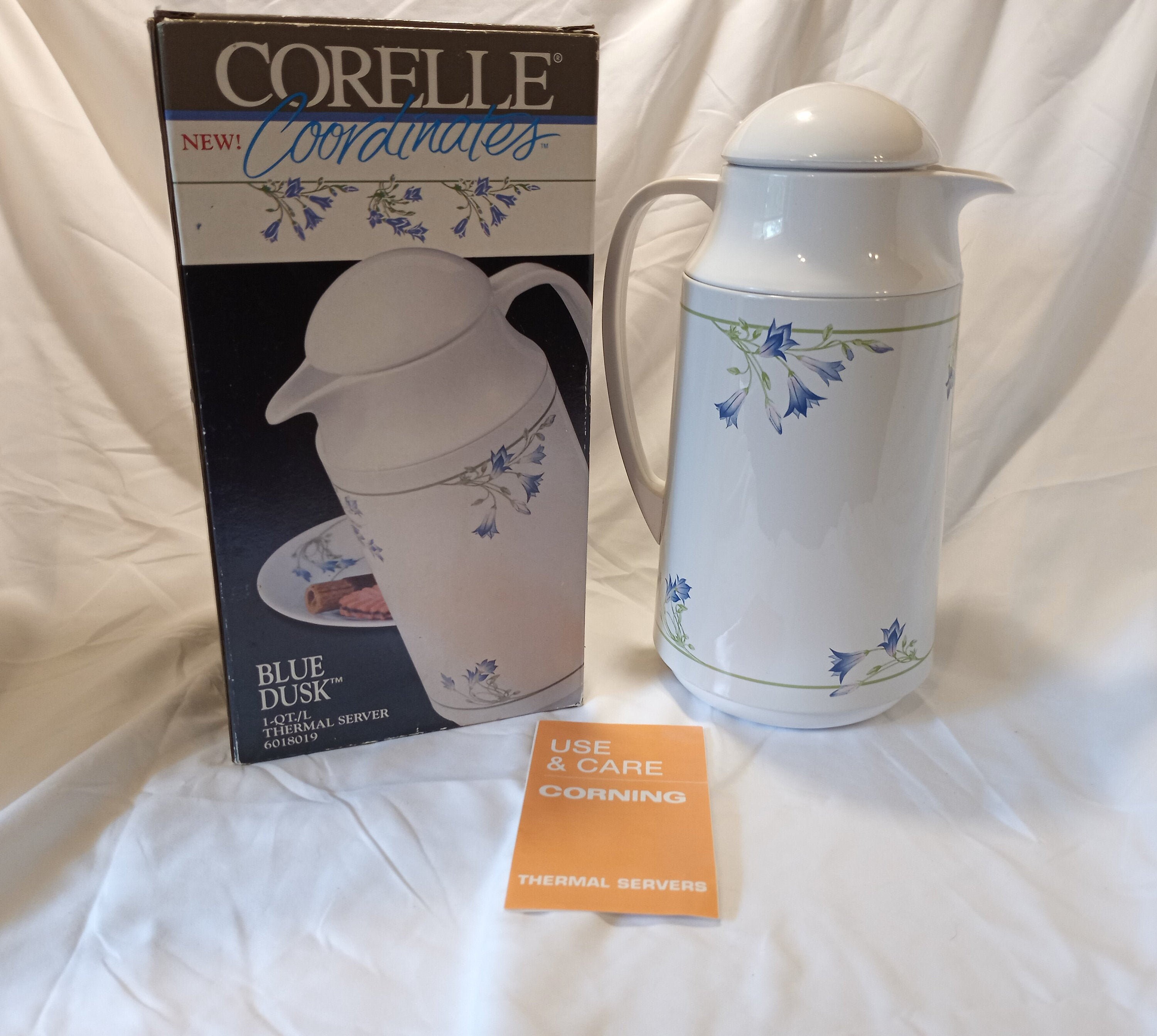 New CORELLE Coordinates Blue Dusk THERMAL SERVER 1 Quart Etsy