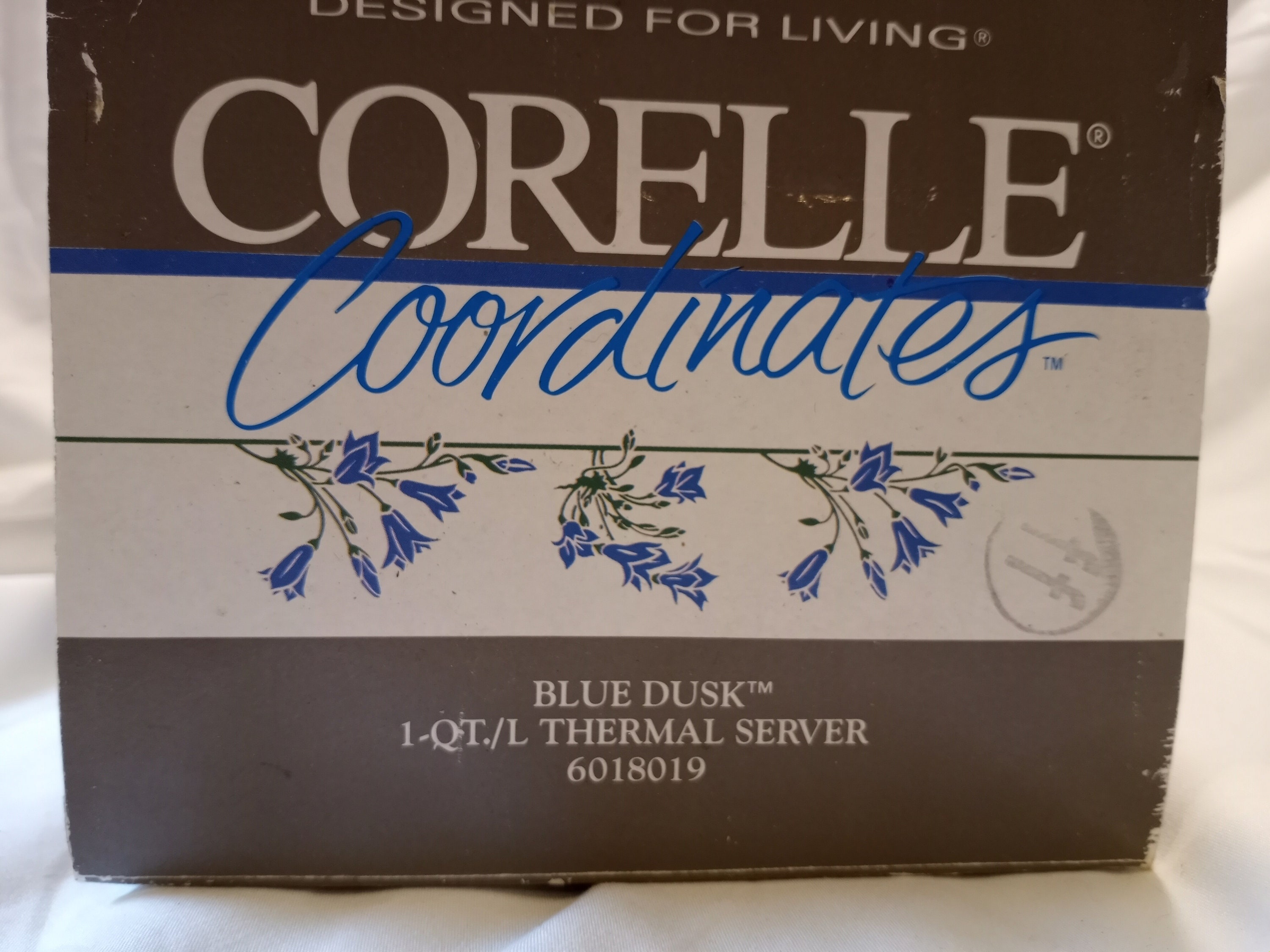 New CORELLE Coordinates Blue Dusk THERMAL SERVER 1 Quart Etsy