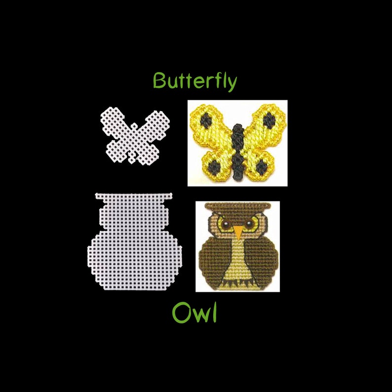 ANIMALS Precut PLASTIC Canvas SHAPES Ornaments Pig Etsy