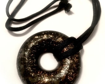 Orgone Energy Pendant Necklace, Quartz Crystal EMF Protection