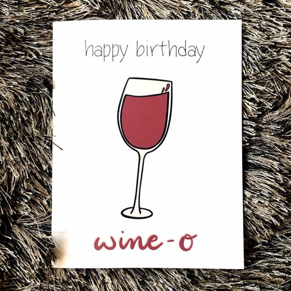 Lustige Geburtstag Karte Wein Trinker/Boozer alles Gute zum