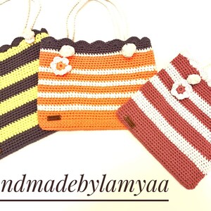 crochet bag, crochet purse, crochet beach bag, crochet tote, ccrochet shoulder bag