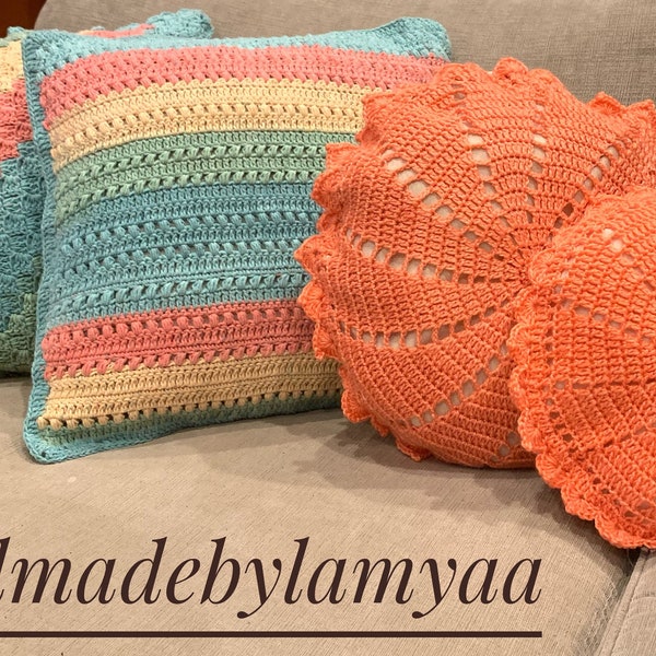 Crochet Pillow Cover Etsy