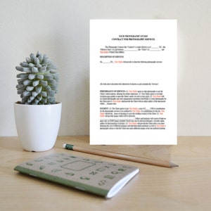 Wedding/ General Photography Contract