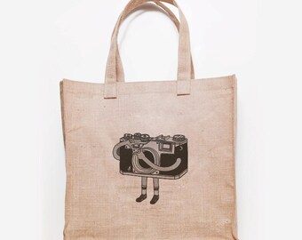 Bolsa de yute de la cámara