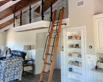 Wood Ladder, Loft Ladder, Library Ladder: Made to Order!
