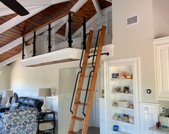 Wood Ladder, Loft Ladder, Library Ladder: Made to Order!