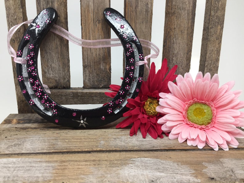Horseshoe Art Equestrian Decor Ooak Handmade Country Rustic Etsy