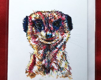 RED Personalised Meerkat Animal Purse 206