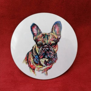 French bulldog coaster, French bulldog gifts, French bulldog, Dog gifts, homeware, bulldog gifts, bulldog coaster
