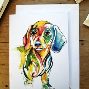 Dackel Hund Karte, Geburtstagskarte, besonderer Anlass, Dachshund, Hundeliebhaber, Dackel Karte, Dachshund Karte, Hundekarte, Hundegeschenke