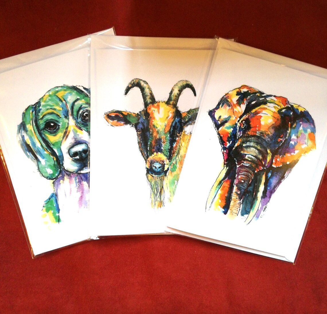 Goat Greeting Card Farm Animals Card Birthday Thank You - Etsy