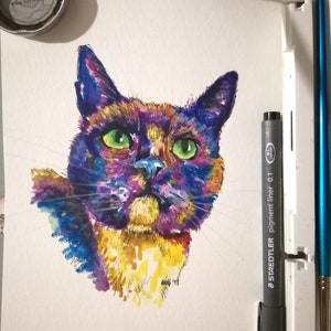carte de chat, cartes de chat, cadeau de chat, cadeaux de chat, carte d'anniversaire de chat, carte de voeux de chat, impression de chat, carte de voeux, occasion spéciale