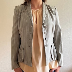 Vintage 1940 Pinstripe Gabardine Jacket