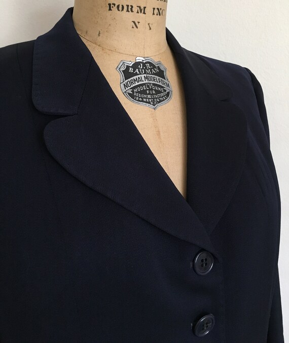 Vintage 1950s Ladies Gabardine Suit Jacket - Dead… - image 3