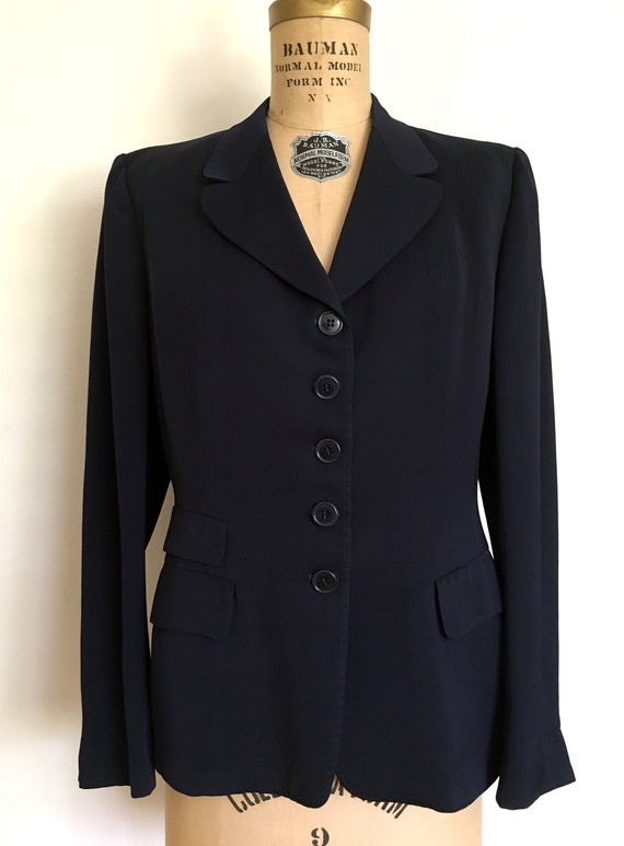 Vintage 1950s Ladies Gabardine Suit Jacket - Dead… - image 5