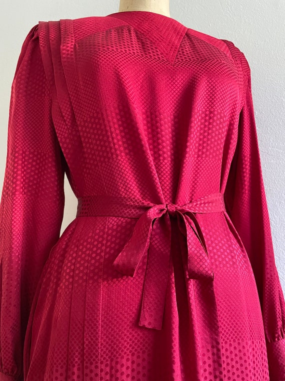 Red 064 Silk Jacquard
