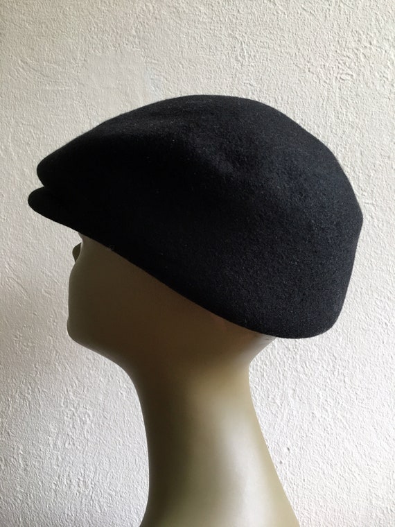 Vintage 1990s Italian Wool Flat Cap - Handmade - image 4