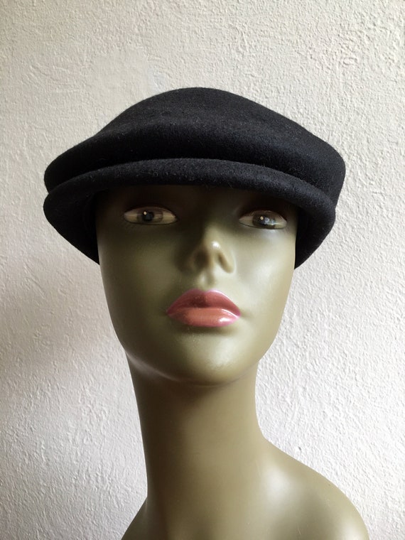 Vintage 1990s Italian Wool Flat Cap - Handmade - image 7