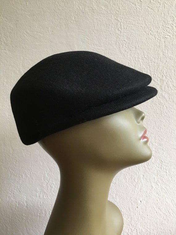 Vintage 1990s Italian Wool Flat Cap - Handmade - image 6